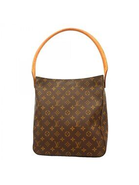 Louis Vuitton Shoulder Bag Monogram Looping GM Brown